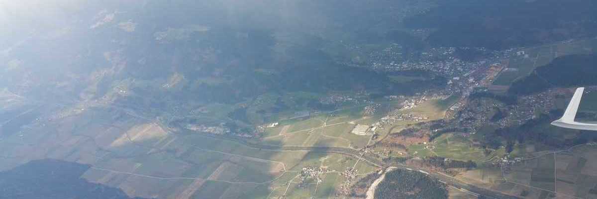 Flugwegposition um 13:24:59: Aufgenommen in der Nähe von Gemeinde Hermagor-Pressegger See, Österreich in 2723 Meter